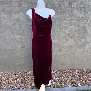 NWT Yumi Kim Burgundy Velvet Goddess Dress XS